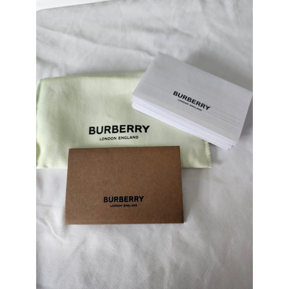 Burberry Mini Zip Around Wallet in Beige and Red Plaid - Picture 6 of 6